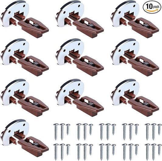 10 Sets for Kenlin Rite-Trak II Drawer Slides Replacement-Rite Track 2 Drawer Repair Parts for Dresser and Nightstand Drawers - 168 Track Guides (10)