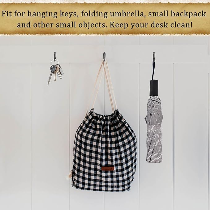 30 PCS Push Pin Picture Hooks, Push Pin Hangers, Decorative Push Pins for Wall Hanging, Thumb Tacks for Hanging, Bulletin Board Hooks (Silver)