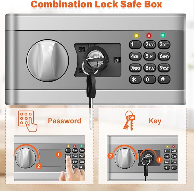 25.6" Tall Fireproof Wall Safes Between the Studs 16" Centers, Hidden Wall Safe with 2 Removable Shelf & Hidden Tray, Heavy Duty Wall Mount Safe for Money, Jewelry, Passport, Valuables(White)