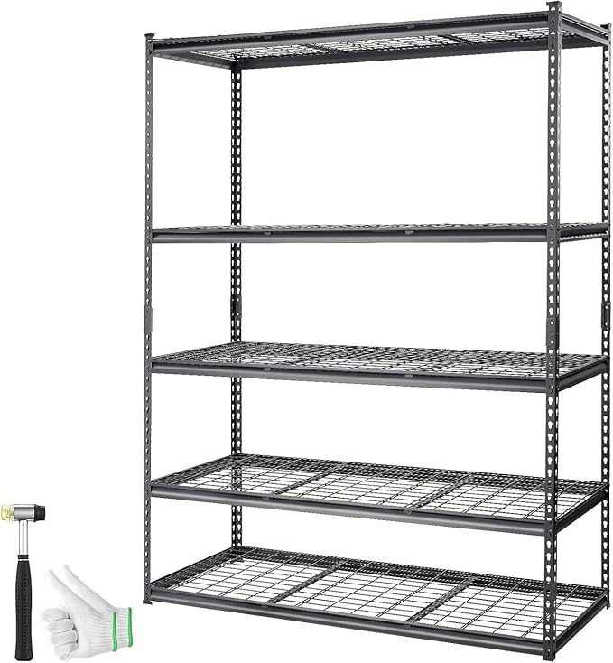 Towallmark Heavy Duty Storage Shelves 48 * 18in - Storage Shelves, Heavy Duty Storage Shelves, Metal Storage Utility Rack Shelf Unit, Easy Assemble Garage Storage Shelving