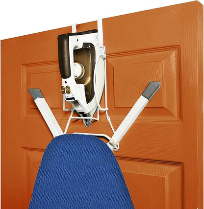Over The Door Iron Board Caddy - Iron and Ironing Board Storage Organizer, for Y Leg Ironing Board