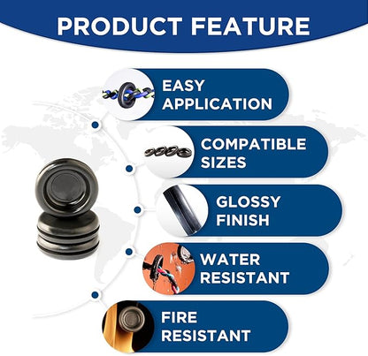 Rubber Plugs for Round Holes-205pcs Assorted Rubber Grommets in 7 Sizes M25.4, M22.23, M19.05, M15.88, M12.07, M7.14, M9.53-Waterproof Rubber Grommet Kit Wire Grommet Perfect for Sealing Auto Panel