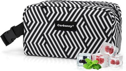 Freezable Lunch Bag,Freezable Snack Bag,Mini Cooler Bag for Travel/Work/School,Small Insulated Bag,Small Cooler Lunch Box with Ice Packs,Insulated Snack Bag,Freezable Snack Box with Handle Buckle