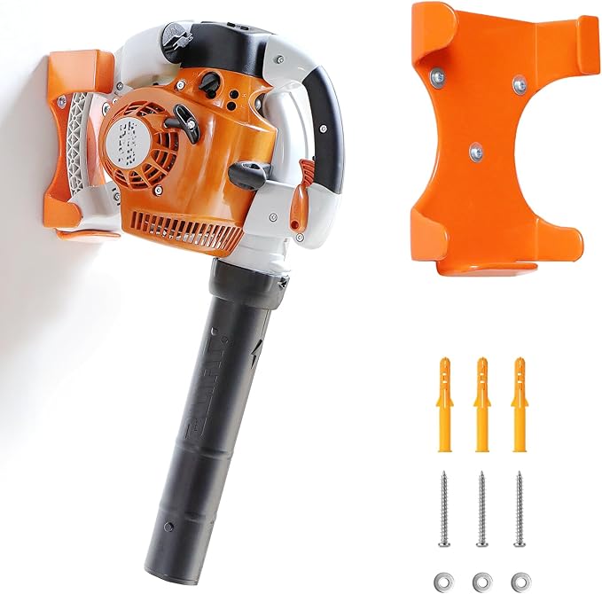 Leaf Blower Hanger, 1 Pack Upgrade Handheld Blower Rack for Garage Wall, Leaf Blower Holder Mount Compatible with Stihl BG-86, SH86