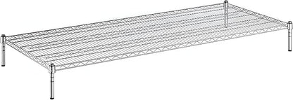 30" x 72" x 8" Chrome Wire Storage Shelf, Dunnage Rack, Commercial 1 Tier Small Shelf