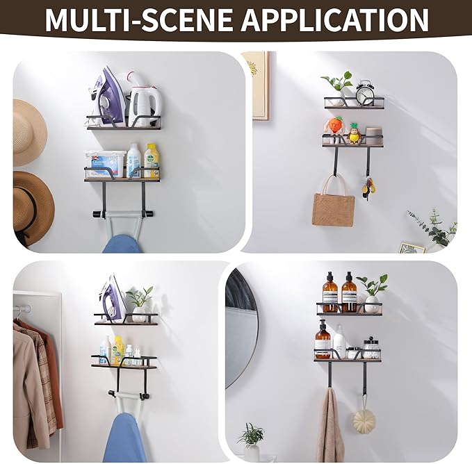 Ironing Board Holder - Iron Holder Ironing Board Hanger Wall Mounted, Laundry Room Organization