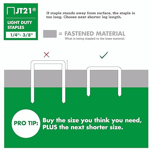 Arrow 21MP1 JT21 Thin Wire Staples Multipack for Staple Guns and Staplers, Use for Upholstery, Crafts,General Repairs, Includes 1/4-Inch, 5/16-Inch, and 3/8-Inch Sizes, 1875 Count,(Packaging May Vary)