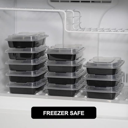 Freshware Meal Prep Containers [150 Pack] 1 Compartment Food Storage Containers with Lids, Bento Box, BPA Free, Stackable, Microwave/Dishwasher/Freezer Safe (28 oz)