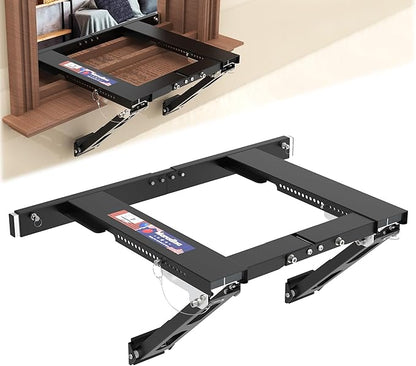 Adjustable Window AC Bracket, Quick Installation in 3minutes Without Drilling, Upgraded Extra Large Adjustment Range, Air Conditioner Support Bracket No Drill w/ Max Load Capacity of 220 lbs