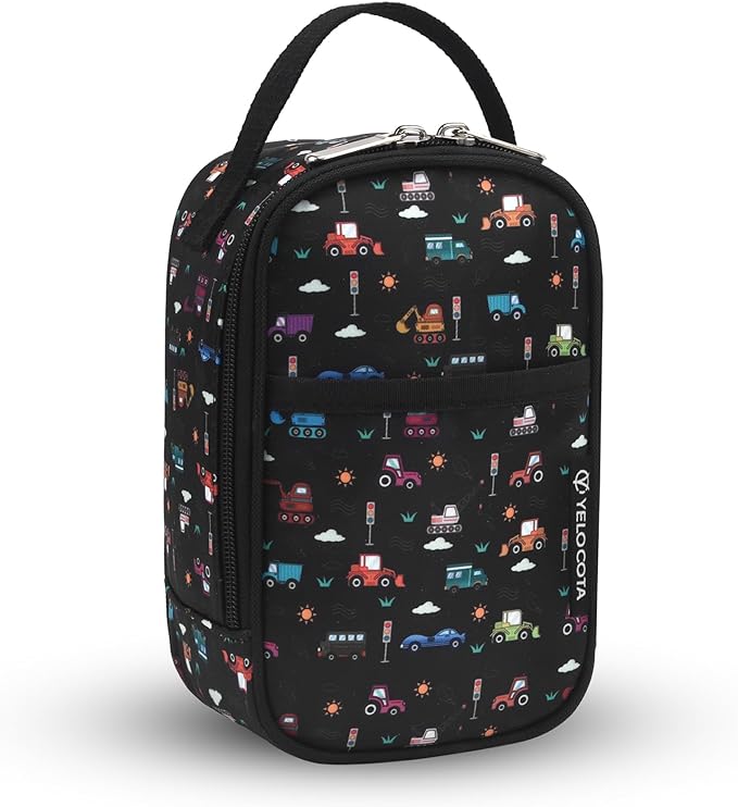 Small Insulated Lunch Bag- Snack Bag- Mini Cooler Bag with Handle for Travel,Work,School(Storage Space below 20oz)- Also Suitable for Pairing with Food Jar