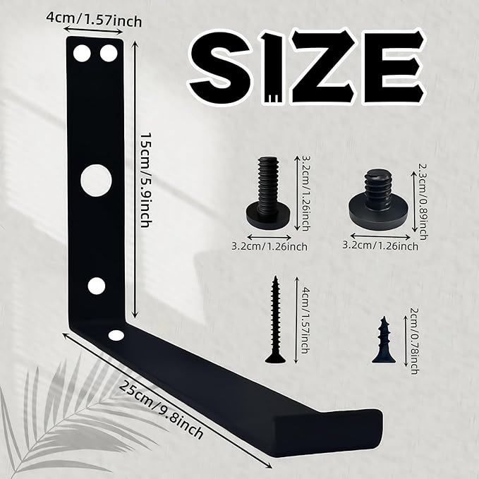 Shelf Brackets for Suncast Sheds,Iron Shelf Accessory Outdoor Sheds Storage,with EZ Bolt Assembly,Brackets Only (2)
