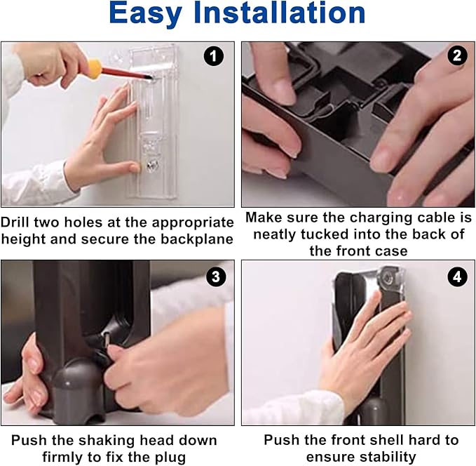 Vacuum Cleaner Docking Station - Wall Mounted Accessories Bracket Compatible with Dyson V10 Cord-Free Vacuum Cleaners | Part no. 969042-01，do not fit Dyson v11 Vacuum Cleaner