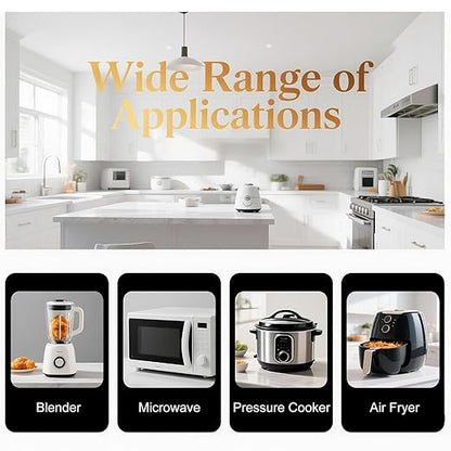 Appliance Casters - Furniture Sliders & Appliance Rollers for Kitchen, Coffee Machine, Blender, Oven - Helps Mom or Wife Easily Solve Countertop Sliding (Black, 16pcs)
