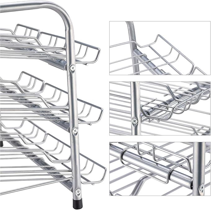 Rice rat Can Organizer for Pantry, Can Rack Can Storage Dispenser for Canned Food (3 tiers)