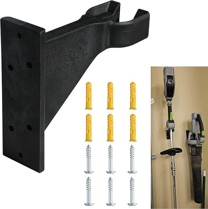 Premium Heavy-Duty Wall Hanging Holder for Garden Power Tools, Garage Storage Organizer, Storage Hooks for Trimmer, Holds up to 300lbs, Fits EGO 56V Trimmer and Edger, Ego Power/Edger(1Pcs/6-Hole)