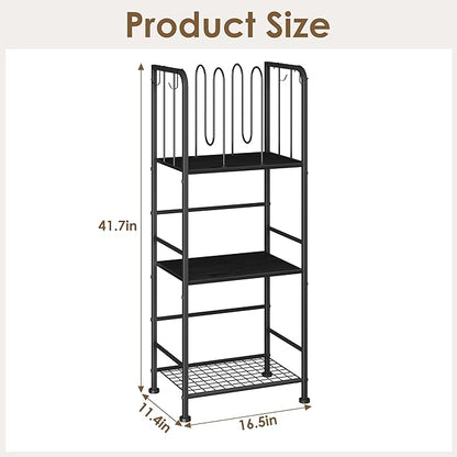 Towel Racks for Bathroom 3-Tier, Durable Metal Towel Rack Stand, Pool Items Holder, M-Shaped Detachable Dividers for Towel Storage, Space-Saving Storage Organizer Black, Patent Pending