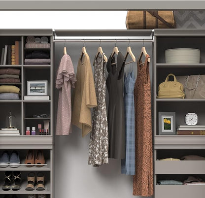 ClosetMaid Modular Storage Shelf and Hang Rod Kit, Taupe
