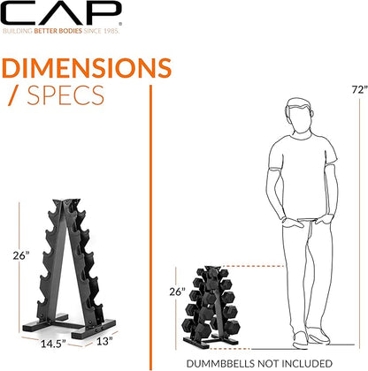 Cap A-Frame Dumbbell Weight Rack | Color Series