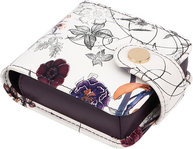 kilofly Genuine Leather Double Lipstick Case Cosmetic Makeup Holder + Gift Box