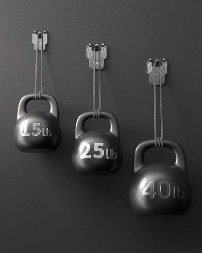 15 25 40 lb Drywall Picture Hangers Claw: 25 Pack Heavy Duty Damage Free Wall Picture Hanging Hooks - Art Mirror Photo Frame Sawtooth Wire D Ring Hanger Kit for Room Office Decor