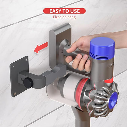 Adjustable Vacuum Wall Mount for Shark Vacuum Shark Cordless Vacuum Wall Mount Compatible for V7 V8 V10 V11 V12 V15 Shark IX141 IZ562H IZ682H IZ361H IZ462H IZ163H IZ363HT IZ483H (Grey)