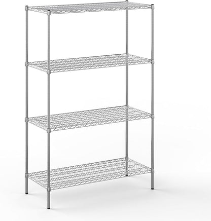 21" Deep x 48" Wide x 74" Height Wire Shelving Kit | 4-Tier | NSF Commercial Storage Rack Unit