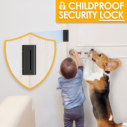 Home Security Door Lock Door Lock Security Door Reinforcement Lock Metal Door Locks for Kids Safety Proof Front Door Child Safety Lock Top Door Latch Lock Extra High Security Door Locks Interior Lock