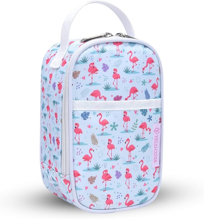 Yelocota Small Insulated Lunch Bag- Snack Bag- Mini Cooler Bag with Handle for Travel,Work,School(Storage Space below 20oz)- Also Suitable for Pairing with Food Jar