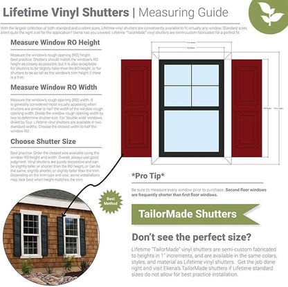 3" Lifetime Vinyl Shutter-Lok's, Black (Each)
