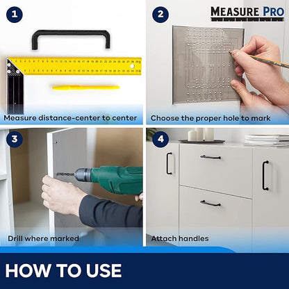 Cabinet Door & Drawer Hardware Installation Template Kit Made in The USA