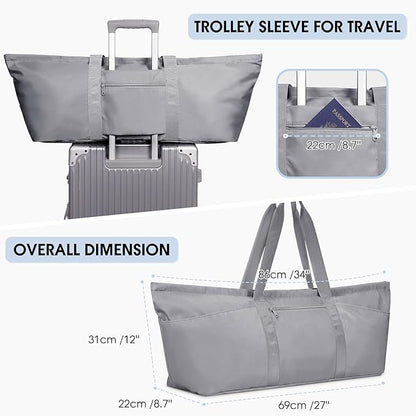 Large Yoga Mat Bag with Shoes Compartment and Wet Pocket Ladies Pilates Gym Tote Bag with Yoga Mat Holder Strap for Women Men Workout Carrier Stuff Accessories
