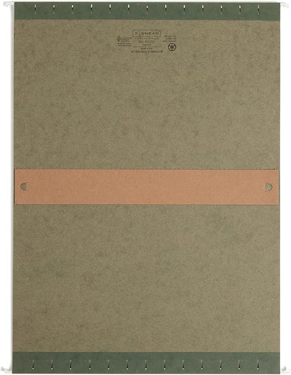 Smead Hanging File Folder with Tab, 1/3-Cut Adjustable Tab, Legal Size, Standard Green, 25 per Box (2-Inch Expansion, Legal)