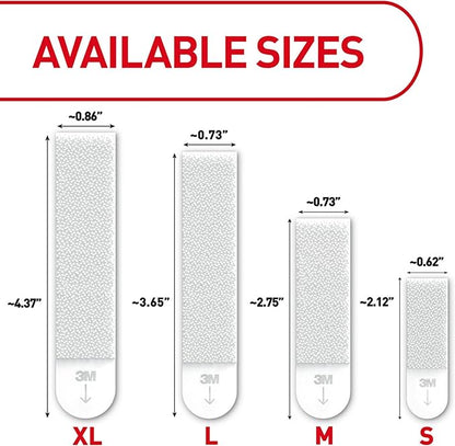 Command XL Heavyweight Picture Hanging Strips, 20 lb Capacity, 32 Pairs (64 Strips), White Adhesive, Damage-Free Wall Hangers for Home Decor