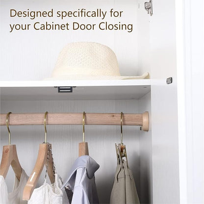 Mousike Cabinet Magnets 30lb Stainless Steel Magnetic Door Catch with Strong Magnetic for Kitchen Cupboard Wardrobe Closet Cabinet Door Drawer Latch