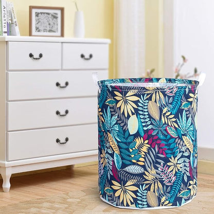 Merdes 19.7’’ Waterproof Foldable Laundry Hamper, Dirty Clothes Laundry Basket, Linen Bin Storage Organizer for Toy Collection (Jungle)