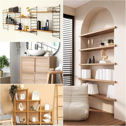 balacoo Heavy Duty Metal Cabinet Shelf Clips 12 Pcs Durable File Cabinet Support Clips for Adjustable Shelving Systems and Wire Shelves 0.98 X 0.62 X 0.35 Inch