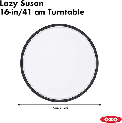 OXO Good Grips Lazy Susan Turntable, 16-Inch | White | Pack of 2