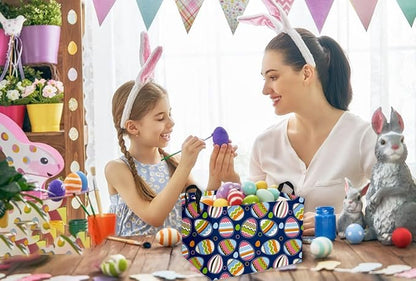 Essme Rectangular 3Pack Easter Basket, Kids Storage bin Organizer with Handles for Easter Decor,Shelf Basket,Toy Organizer,Easter Baskets.(3Pack Easter basket)