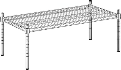 18" x 36" x 14" Chrome Wire Storage Shelf, Dunnage Rack, Commercial 1 Tier Small Shelf