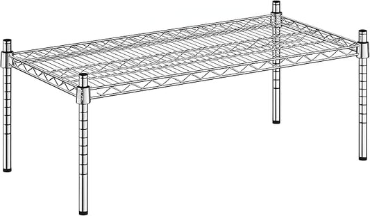 18" x 36" x 14" Chrome Wire Storage Shelf, Dunnage Rack, Commercial 1 Tier Small Shelf