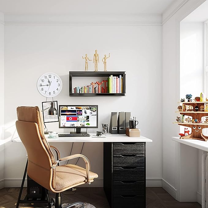 4Pcs Quartz Clock Mechanism Kit, Wall Clock Mechanisms Mattery Powered Replacement, Clock Movement Parts Motor Replacement DIY Repair Parts with 5 Set Hands (No Battery)