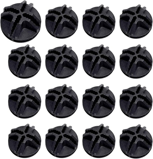40 Pieces Plastic Storage Cube Connectors Wire Cube Connectors for Modular Closet Storage Organizer and Wire Grid Cube Storage Shelving(Black)