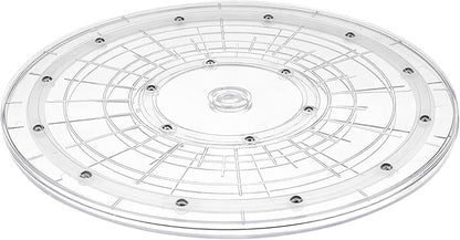 12 inch Lazy Susan Turntable,Acrylic Lazy Susan for Cabinet,Plastic Lazy Susans for Table Top Kitchen Spice Racks