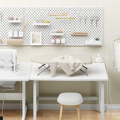 KINGBOARD Tabletop Ironing Board, Small Ironing Boards with Iron Rest, Folding Iron Board, Extra Thick Cover, Portable Tabletop Ironing Board with Non-Slip Feet, 30x12 Beige