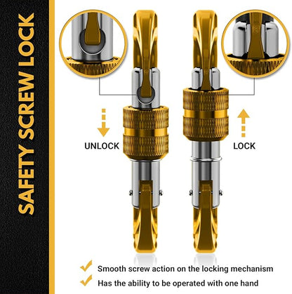 12kN (2697 lbs) Heavy Duty Carabiner Clips, for Securing Pets, Outdoor, Camping, Hiking, Hammock, Dog Leash Harness, Keychains
