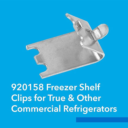 IMPRESA 30 Pack Commercial Freezer Shelf Clips - Compatible with True & Other Commercial Refrigerators - Model 7122 Stainless Steel - Freezer & Refrigerator Shelf Clip Support