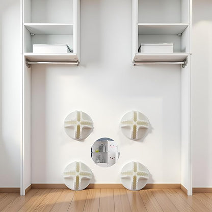 20Pcs White Wire Cube Connectors Wire Grid Cube Connectors for Modular Closet Storage, Organizer and Wire Grid Cube Storage, Closet Mounted Storage and Organization Systems, Clothing Closet Storage