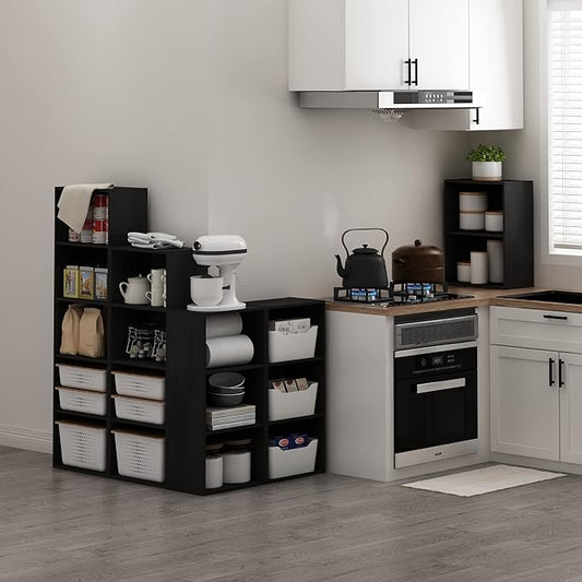 Furinno Luder Bookcase / Book / Storage, Blackwood 2-Tier