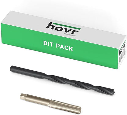 Hovr Solutions Floating Shelves Installation Bit Pack, 17/64" HSS Steel Drill Bit and 5/16" Tap Bit for Hidden Bracket Mounting Hardware for Wall Shelves