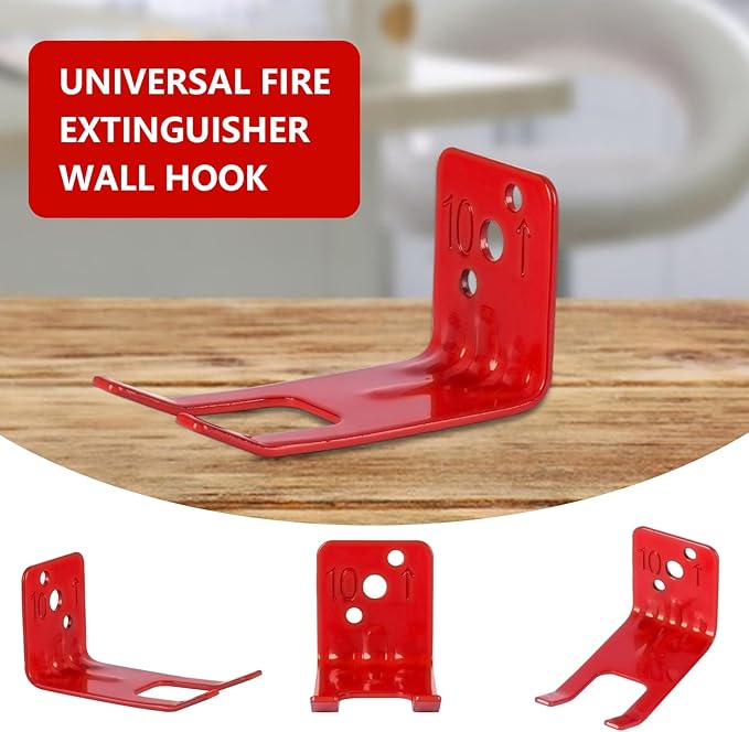 Fire Extinguisher Mounts & Brackets,2 Pack Fire Extinguisher Brackets and Holders,Wall Hook Holder Hanger for 10 lb fire Extinguisher Mount